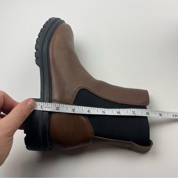 Madewell Women’s The Bradley Lugsole Ankle Chelsea Boots Brown Size 8.5 - Picture 10 of 10